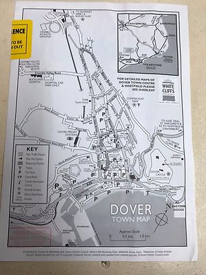 Dover Town Centre Map with Key 