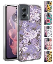 For Motorola Moto G Stylus 5G 2024 - Flower Design Impact Drop Proof Cover Case