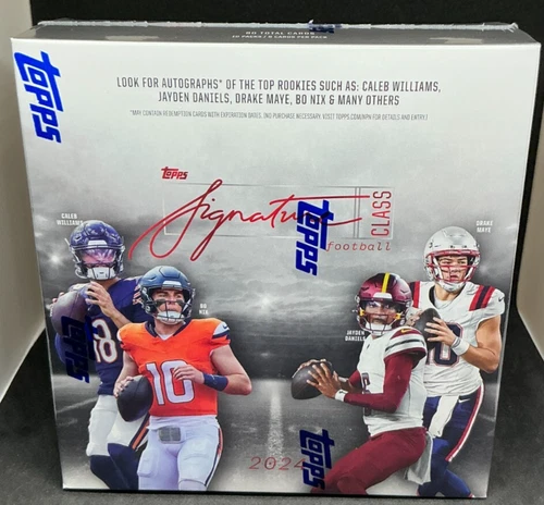 2024 Topps Signature Class Football Factory Sealed MEGA BOX - 80 Cards