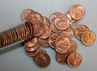 1946 S Lincoln Wheat Cents 50 Coin Roll 1c US Pennies AU/BU Some Spots + Toning