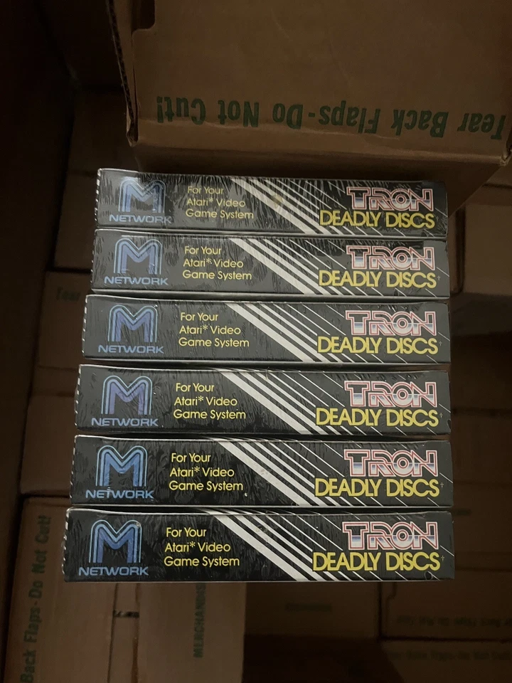 Mattel Disney TRON Deadly Discs Atari 2600. Factory Box 6 sealed units.Genuine🔥 - Image 4 of 4
