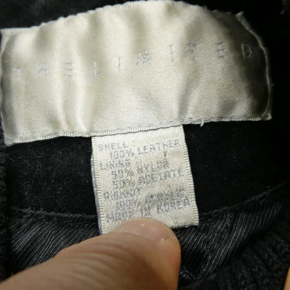 Chaqueta de gamuza The Limited vintage para mujer pequeña verde roja cremallera completa abrigo bombardero Foto 4 de 4