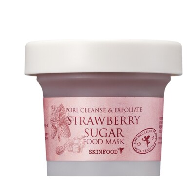 SKIN FOOD Pore Cleanse & Exfoliate Strawberry Sugar Food Mask 120g Face Scrub