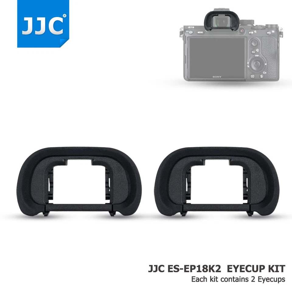 2PCS Eyepiece Eyecup fr Sony A7III A7II A7RIV A7RIII A7RII A7SII A58 as FDA-EP18 - Image 2 of 4