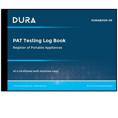 A4 PAT Test Log Book - Multiple Site with Duplicate Copy | Up to 920 Results