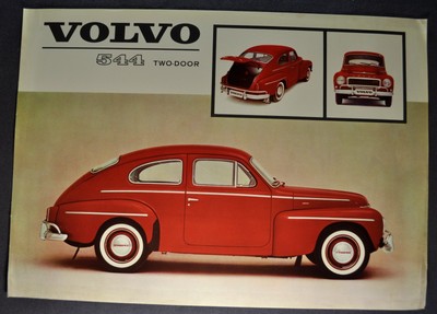 1962 1963 Volvo 544 Sales Brochure Sheet Excellent Original Ebay