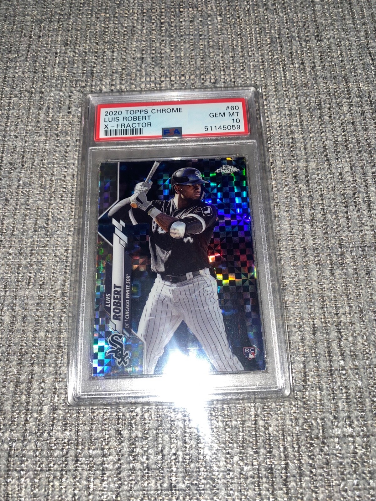 2020 Topps Chrome Luis Robert #60 Xfractor Refractor PSA 10 rookie RC🔥🔥🔥🔥🔥