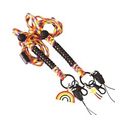 Pride Rainbow LGBTQ Paracord Neck Lanyard Safety Breakaway Practicalix Sydney