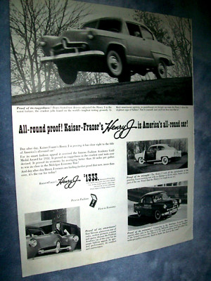 1951 Kaiser-Frazer HENRY J large-mag car ad - emphasis on performance