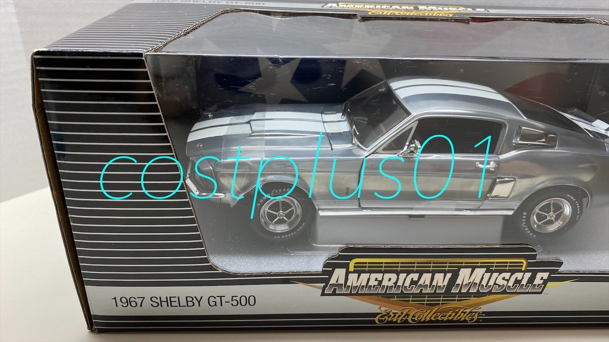ERTL AMERICAN MUSCLE 1967 SHELBY GT 500 1:18 BARE METAL ITEM 39228