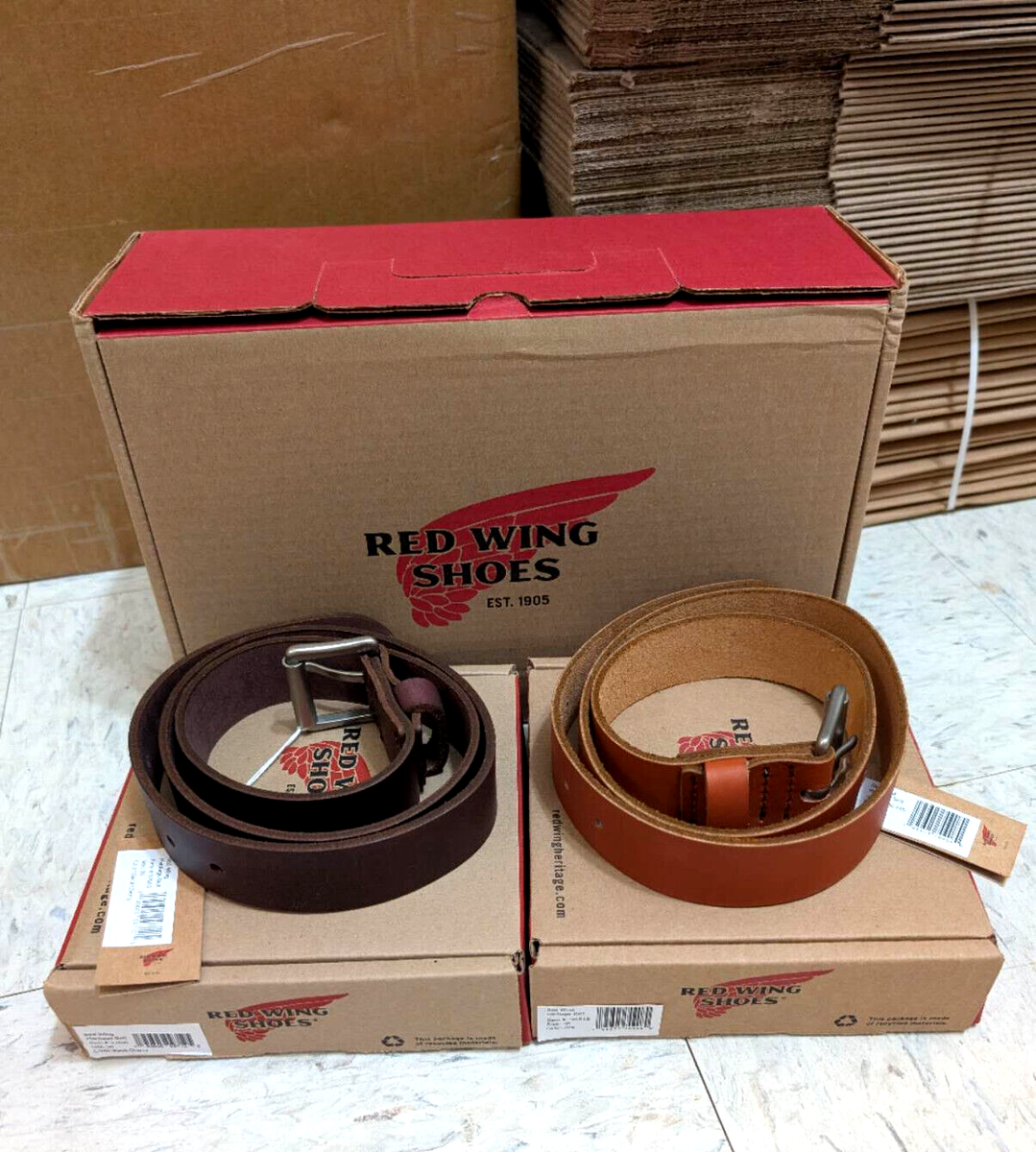Red Wing Heritage Leather Belt Black Cherry Oro Brown 97695 96545