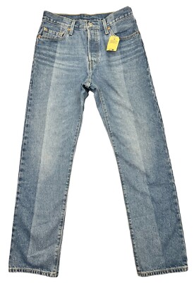 Levis 501 Straight Jeans Original Fit Medium Wash 90 s Women s NWT 29X30