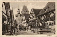 Old postcard AK Rothenburg- Rodergasse GERMANY (1075070)