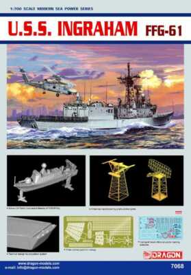 DRAGON 7068 1/700 scale U.S.S. INGRAHAM FFG-61