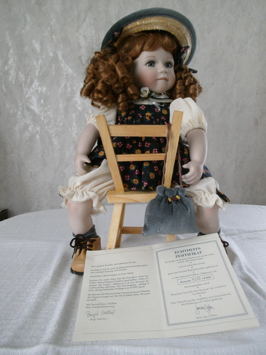 Puppensammlung, Auflösung,Porzellanpuppe  "Rebecca"
