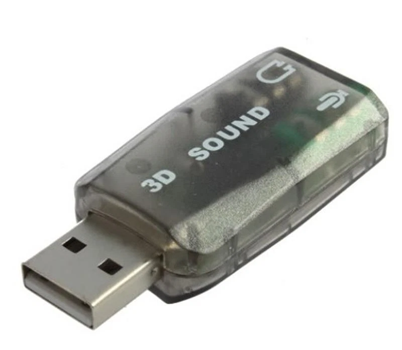 USB Audio Adapter External Stereo Sound Card 3D Converter 5.1 Channel Adaptor - Image 2 of 3