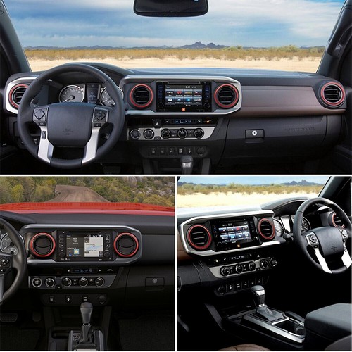 A/C VENT RING OUTER TRIM DECORATION COVERS FOR 2016 2017 2018-2022 TOYOTA TACOMA - Picture 10 of 19