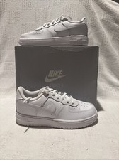  NEW Pre-School Kids Nike Air Force 1 LE  PS White/White DH2925 111   