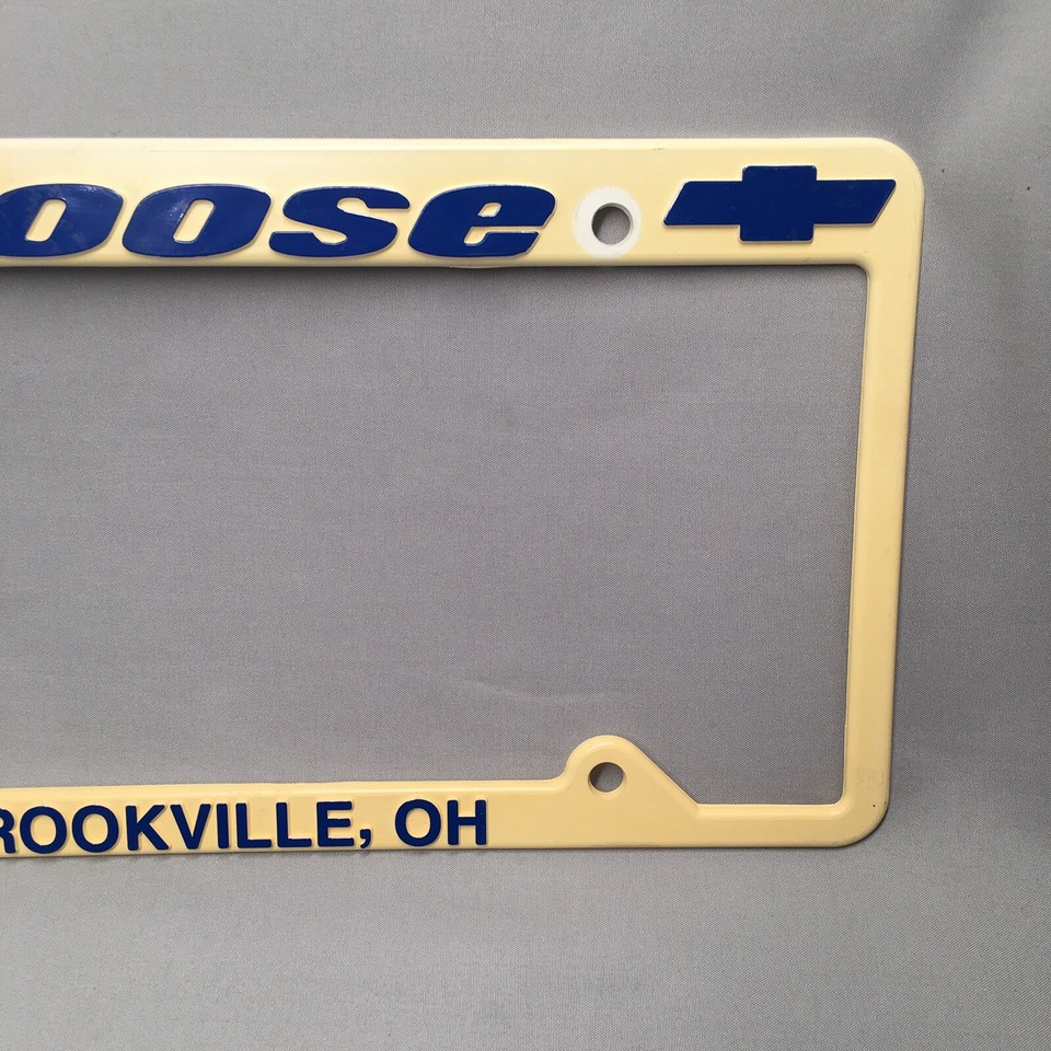 Boose Chevrolet Brookville OH Auto Car Dealer Booster License Frame