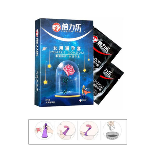 2Pcs/Lot Female Women Lubricated Latex Bulk Condoms Ultra Thin Sex Lubricated - Picture 8 of 11