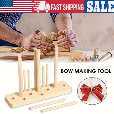Wooden Bows Maker Tool for Ribbon Wreaths Gift Christmas Bows DIY Craft Making