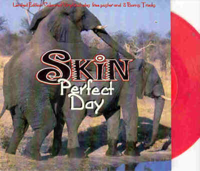 Skin - Perfect Day, Red Vinyl Single + Poster, New + Unplayed