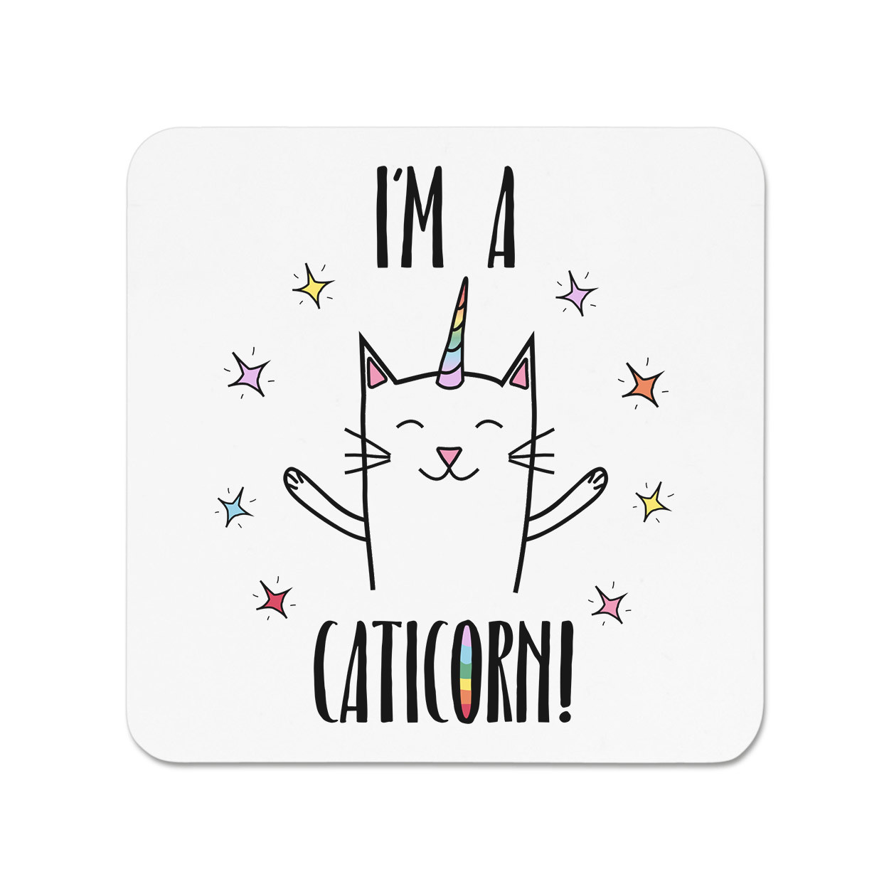 Coco The Rainbow Caticorn Fridge Magnet - Cat Unicorn Funny