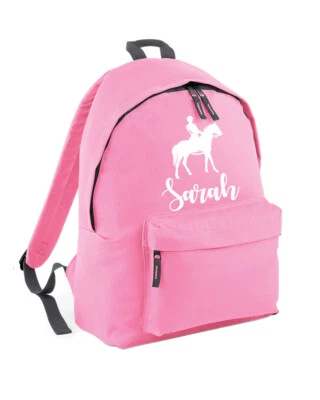 THE CLOTHING SHED Personalised Horse Riding Backpack For School Girls Boy Bag Rucksack Custom L447