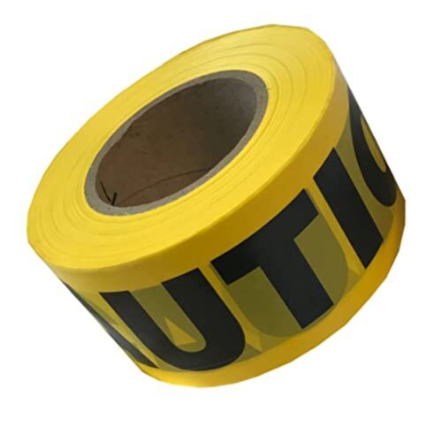 Cordova Pro Pack Yellow Caution Barricade Tape, 3 in. x 1000 ft. Roll, 12-Pack - Picture 3 of 7