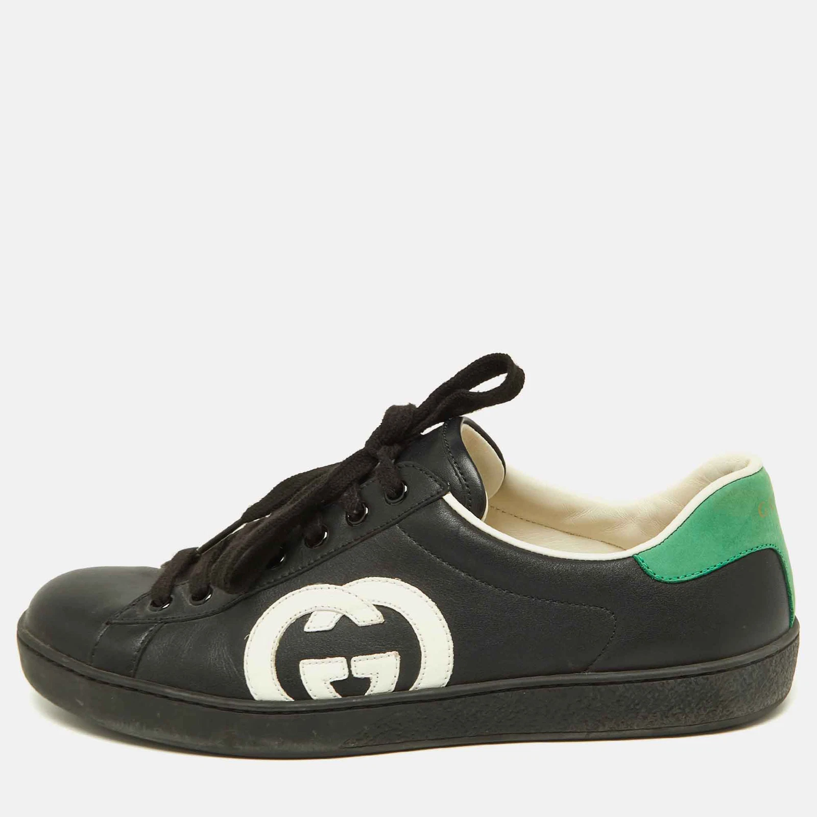 Baskets basses en cuir Gucci Tri couleur taille 41,5