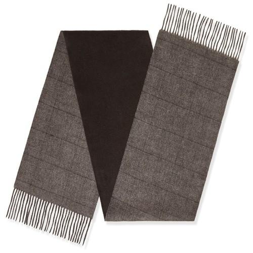100% cashmere scarf men. L 170cm + 8cm Tassels (x2) x w 30cm. Weight 150 Grams - Picture 3 of 3