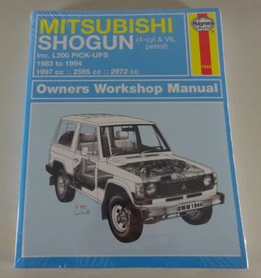 Instrucciones de reparación Mitsubishi Pajero L040 + V20 + L200 Pickup, Shogun, año 83-94