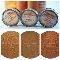 3pc. Sample | Ben Nye Powder 10gm Jars| Topaz, Sienna & Chestnut 3pc. Sample | Ben Nye Powder 10gm Jars| Topaz, Sienna & Chestnut