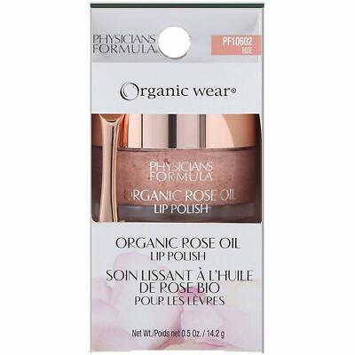 Physicians Formula  Organic Wear Organic Rose Oil Lip Polish PF10602 New in Box