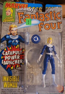 Marvel Fantastic Four Invisible Woman Action Figure Toy Biz Vintage Sue Storm