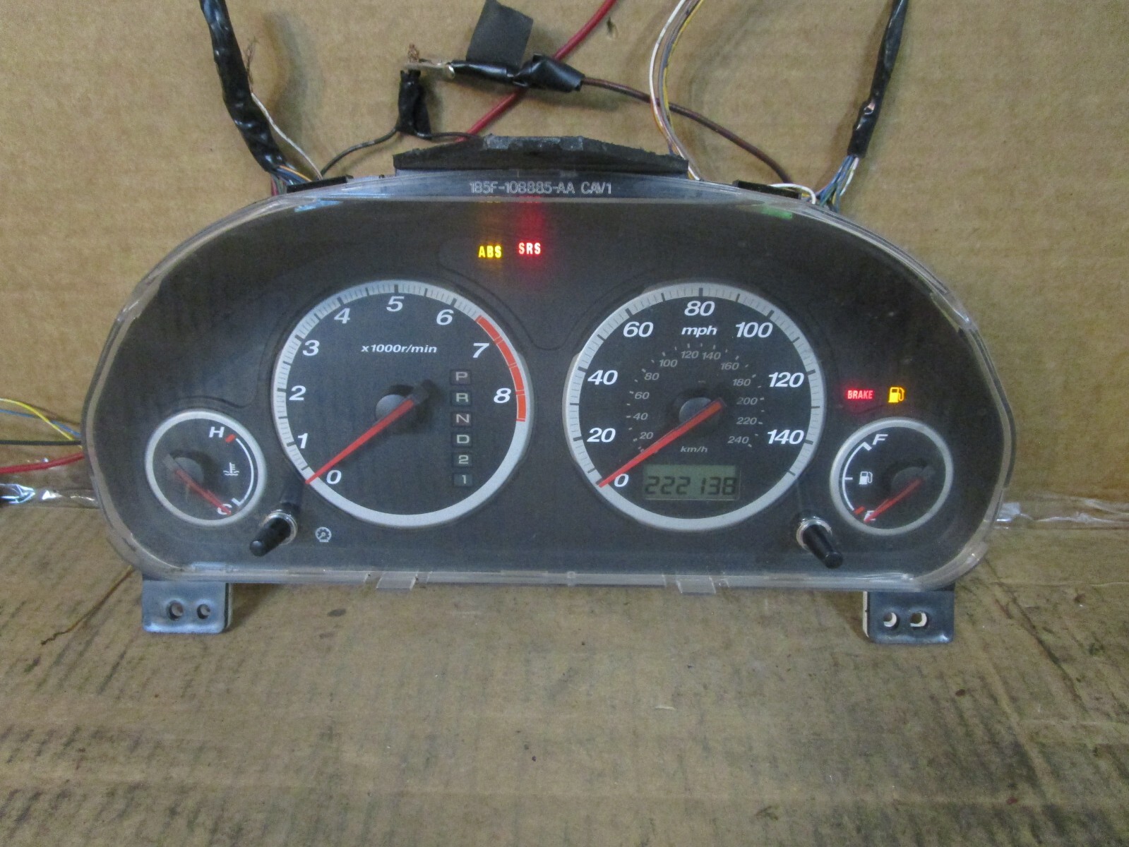 02 03 04 Honda CRV Speedometer Instrument Cluster 222k Miles 78100s9a