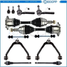 Front Upper Control Arm Suspension CV Axle Shaft For 00-06 Tahoe GMC Sierra 1500
