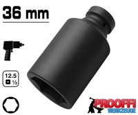 "36Mm Kraft Schlagschrauber Nuss 6-Kant Stecknuss FüR Druckluft 1/2\" Antrieb Lang"