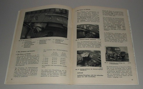Betriebsanleitung DKW Geländewagen 3=6 Vierrradantrieb gl LKW 0,25t Buch 02/1957 - Picture 2 of 9
