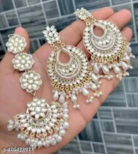 Indian Bollywood Earing For girls and women Maang Tikka and Earrings