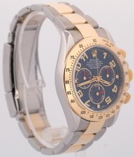 Rolex Daytona Cosmograph BLUE RACING 18K Yellow Gold Two-Tone Stainless 116523 4