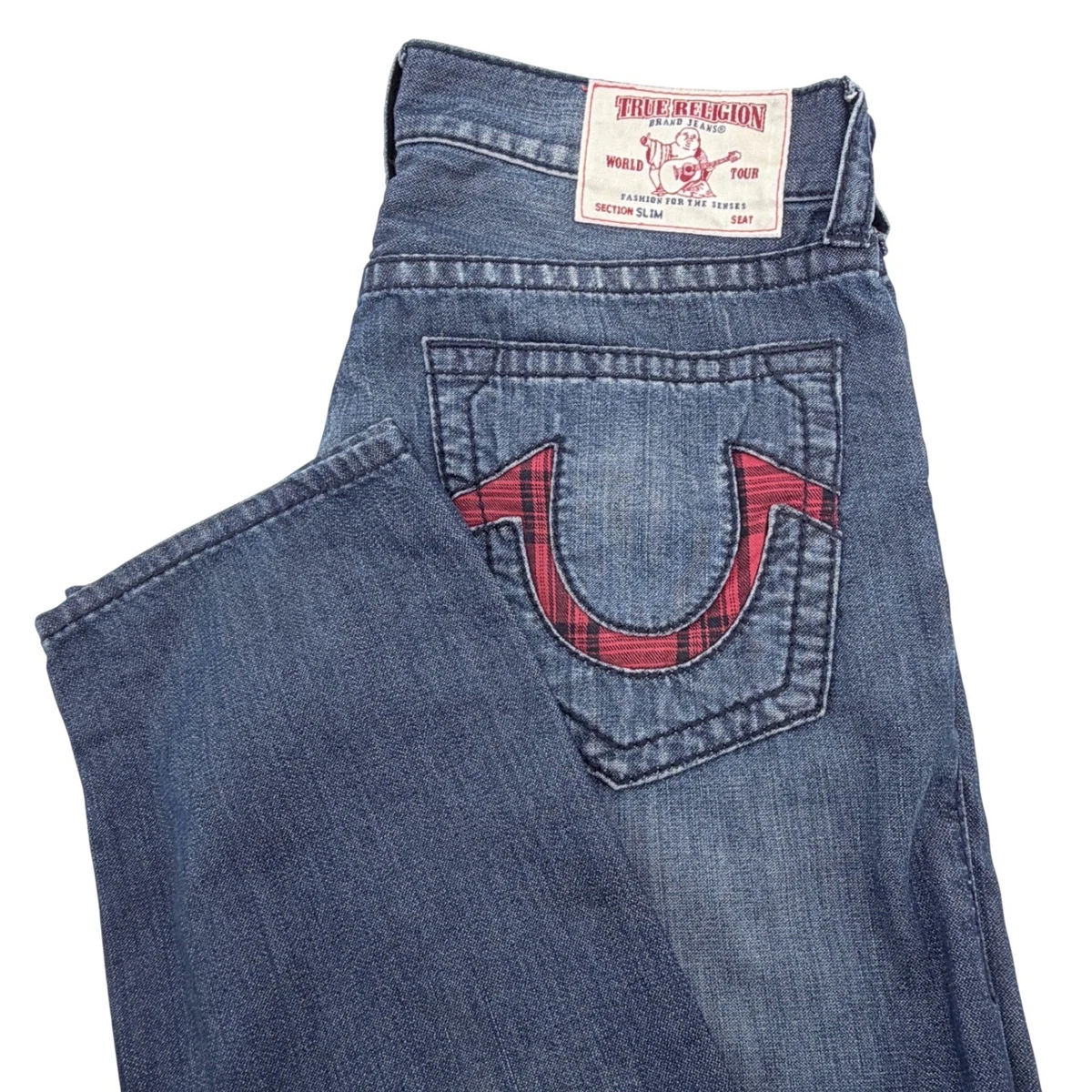 True Religion Red Slim Jeans for Men for sale | eBay