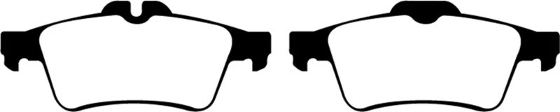 EBC Yellowstuff Rear Brake Pads for 08-10 Chevrolet Cobalt 2.0 Turbo (SS) Foto 2 de 4