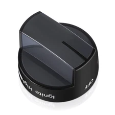 W10339442 Gas Stove Knob, Cooktop Surface Burner Control Knobs Black Replacem...