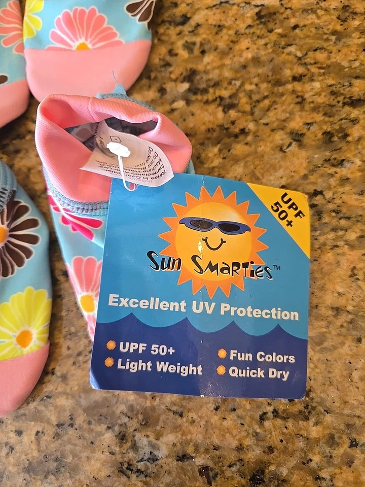 2 PAIRS NEW BABY TODDLER ONE STEP AHEAD SUN SMARTIES SUN & WATER SOCKS - Изображение 2 из 4