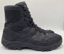 Merrell Mens Moab 2 Tactical Boots J15845 Black Waterproof Leather Zip Size 13