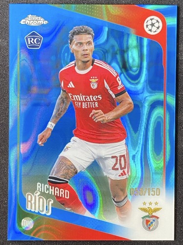 Richard Rios 2025-26 Topps Chrome UCC Blue Lava Refractor RC /150 #16