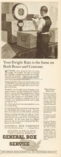 1925 General Box Company Chicago IL Bogalusa LA Brooklyn NY Cincinnati OH Ad