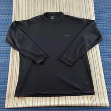 Patagonia Capilene Shirt Mens Extra Large Black Long Sleeve Base Layer Outdoor
