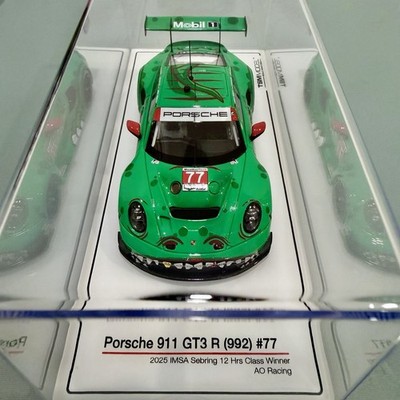 TSM Model 1/43 Porsche REXY Sebring 911 GT3 R #77 AO Racing 2025